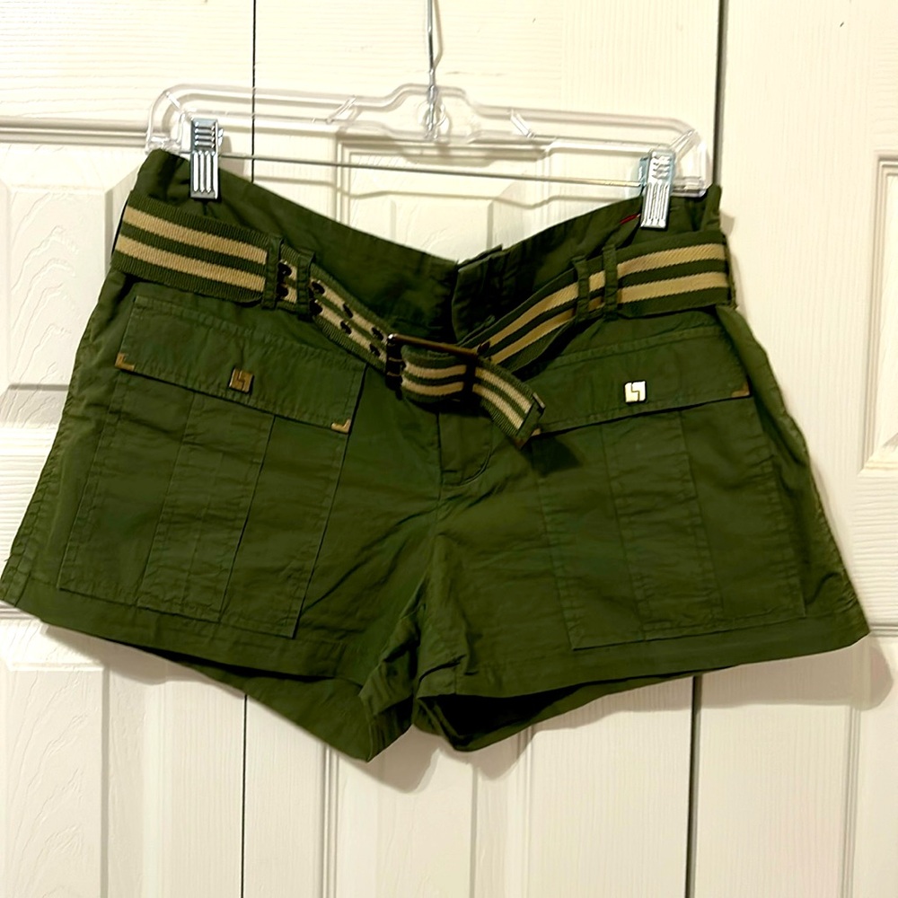 Like New L.A.M.B. Green army shorts